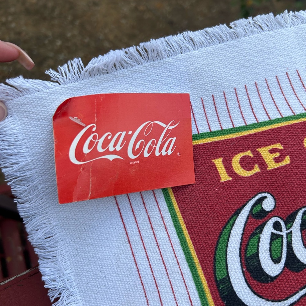 Coca-Cola Red and White Logo Towel - Picture 2 of 3